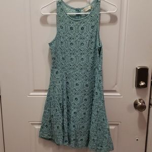 Blue lace dress